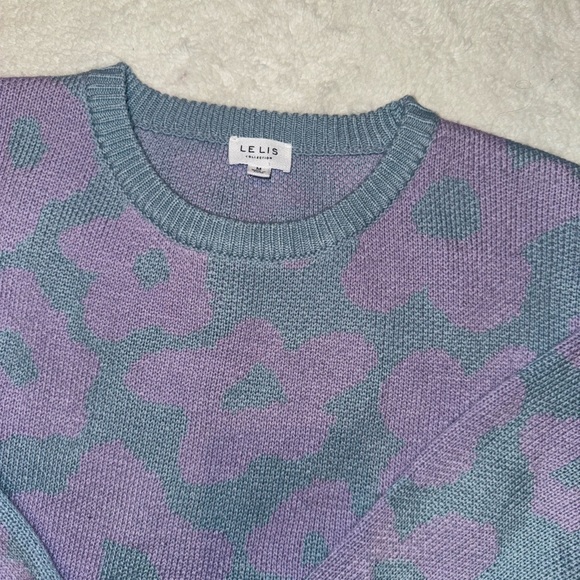 LELIS collection sweater with flower print - Picture 5 of 8